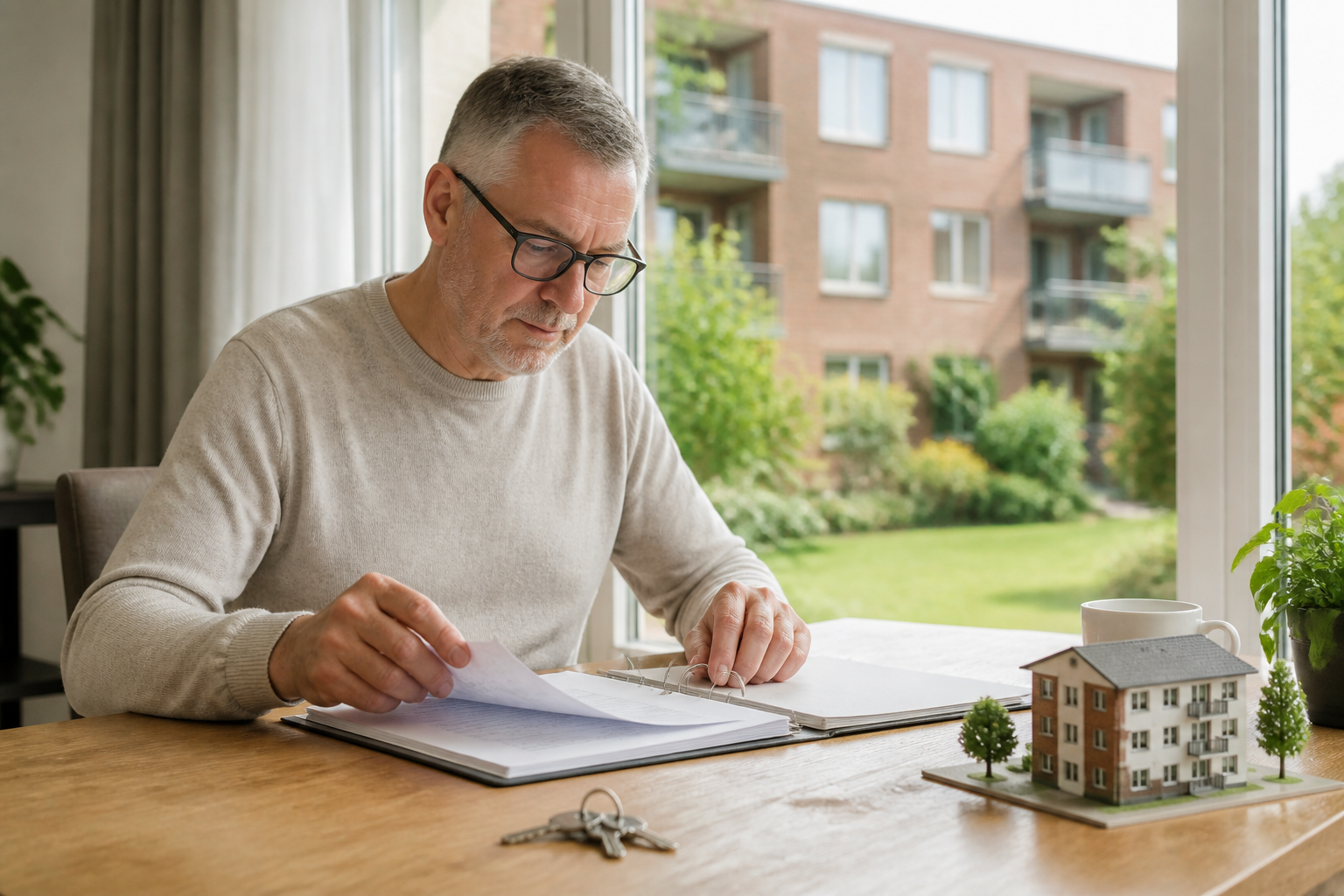 Illustration zum Ratgeber Wohnung in Dorsten verkaufen: Sondereigentum und Gemeinschaft zusammen denken